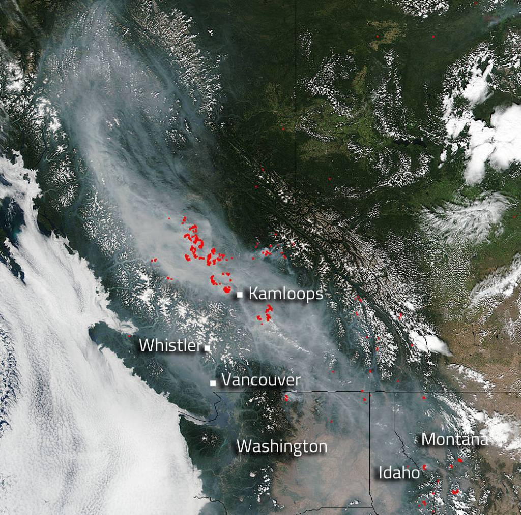 British Columbia Still Being Engulfed by Smoke