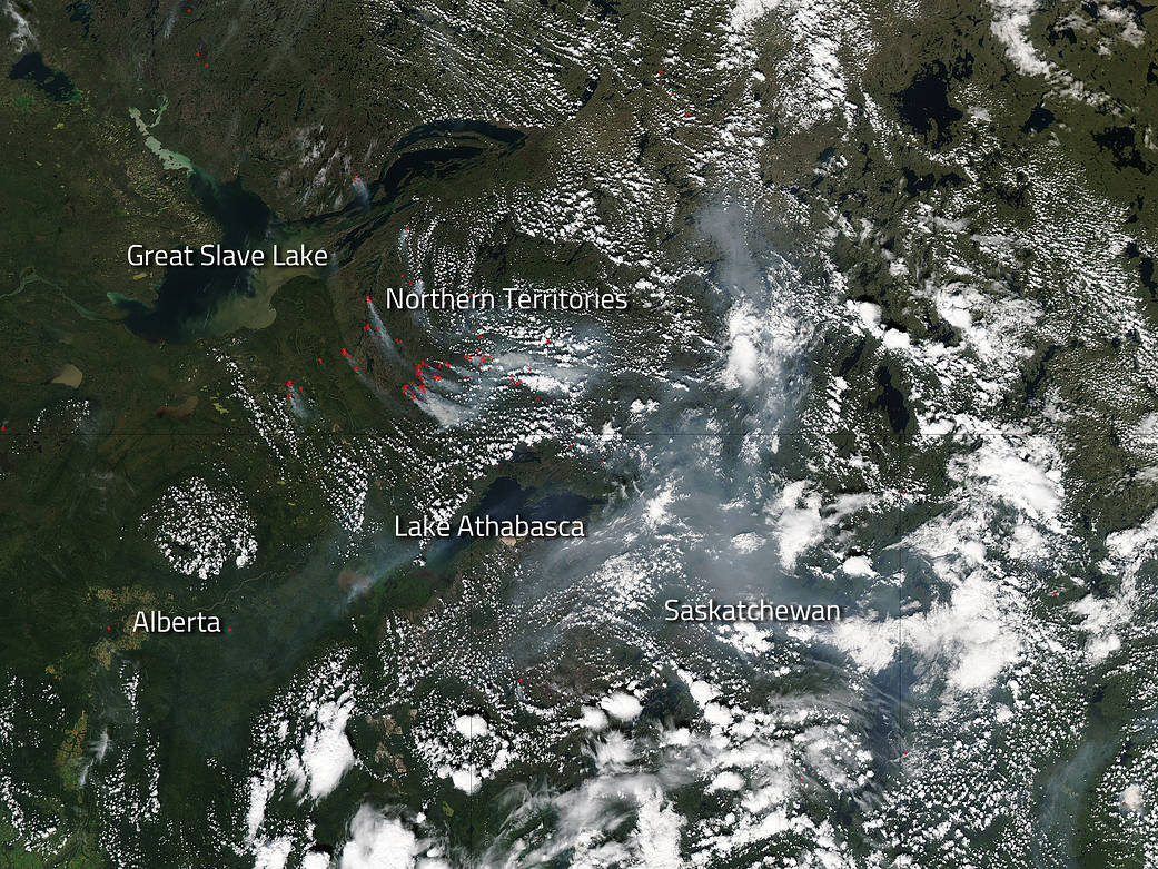 Fires in Canada's Northern Territories