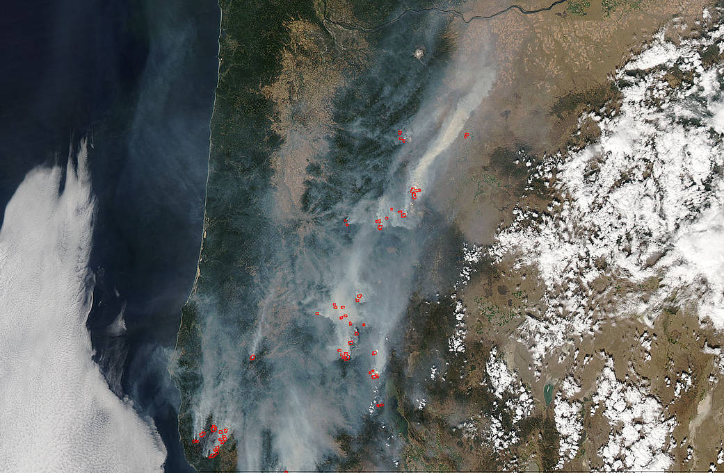 fires in Oregon