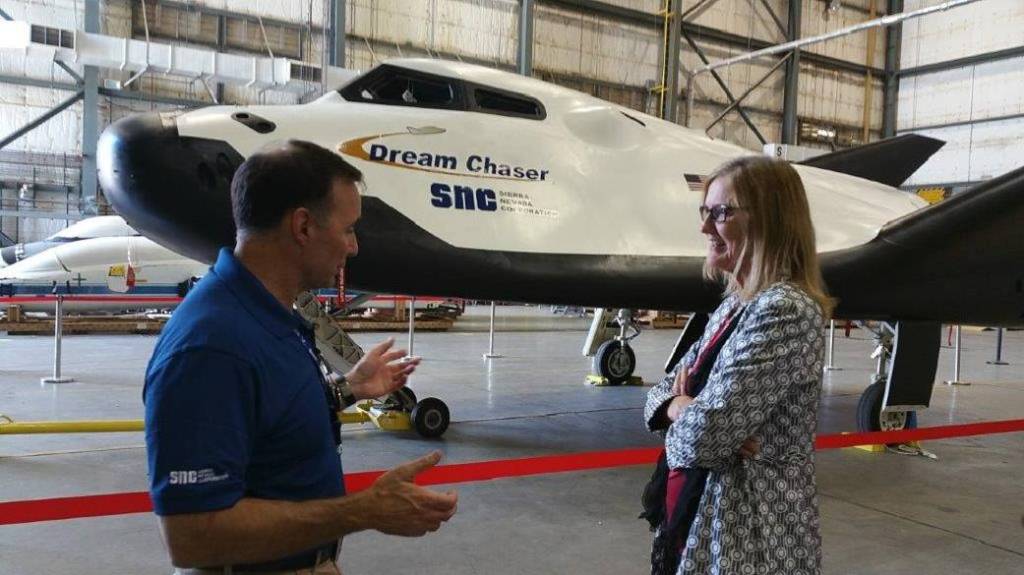 NASA Acting Deputy Chief Technologist Vicki Crisp Discusses Sierra Nevada Corporation’s Dream Chaser with Lee Archambault