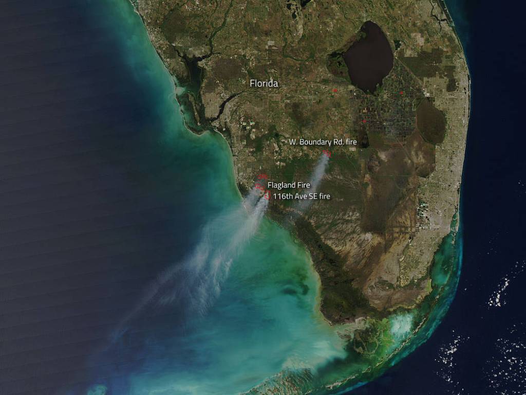 Wildfires Break Out in Southern Florida