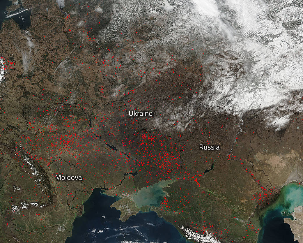 fires in Ukraine