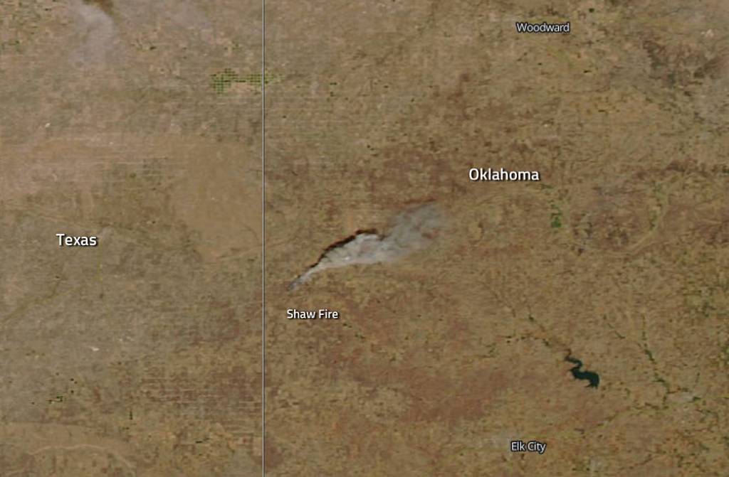 Oklahoma Sees Spate of Fires Including the Shaw Fire