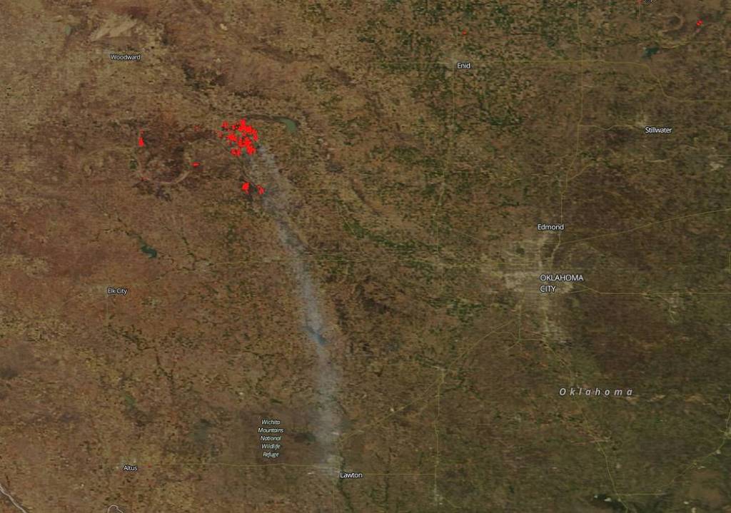 Oklahoma’s Rhea Fire Shows No Sign of Slowing Down