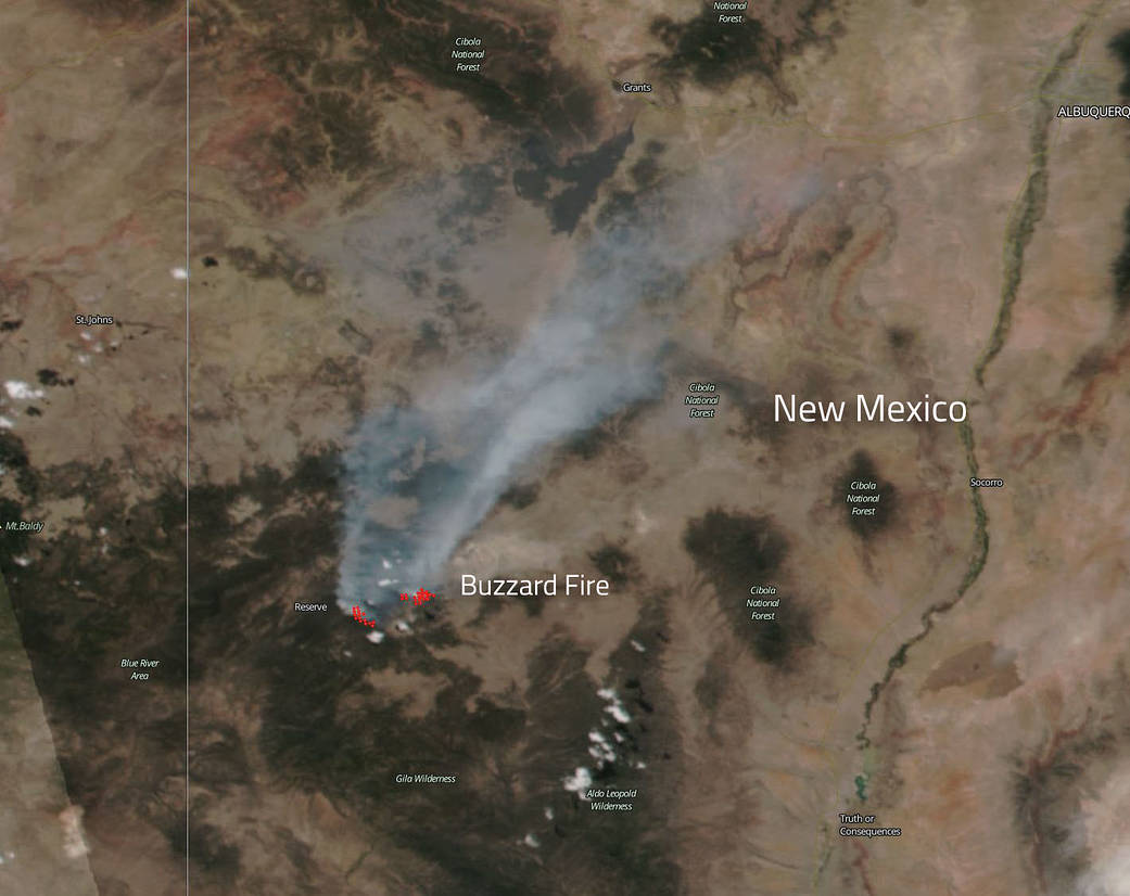 Aqua image of Buzzard fire