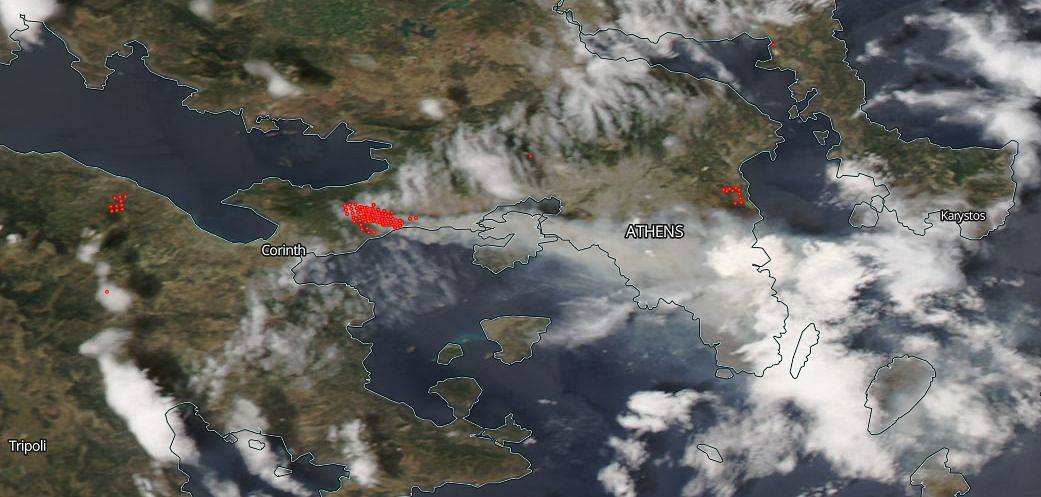 Fires in Greece