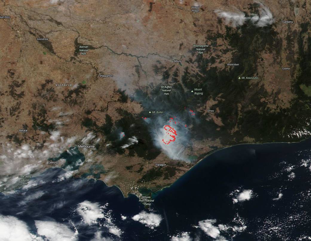 Fires in Victoria, Australia