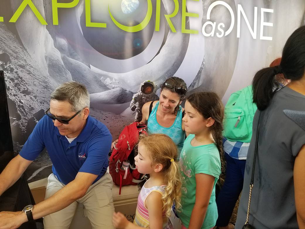 NASA Partnership Office teamed with the Office of Small Business Programs to greet and engage with NASA enthusiasts of all ages,