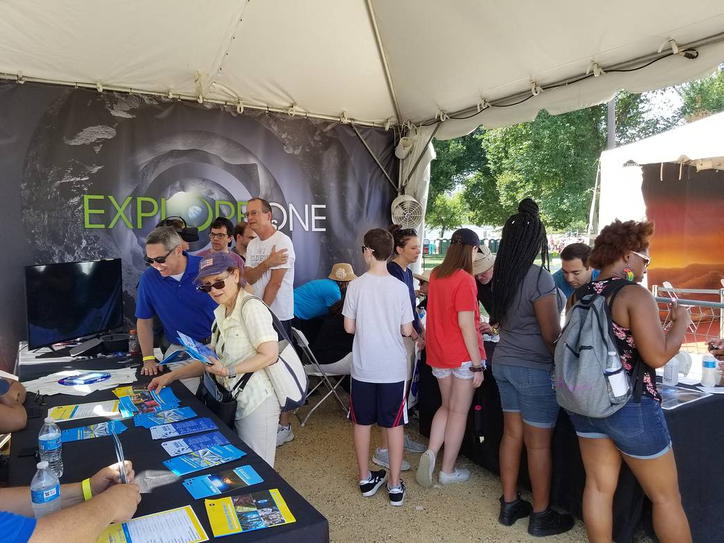 NASA Partnership Office teamed with the Office of Small Business Programs to greet and engage with NASA enthusiasts of all ages,