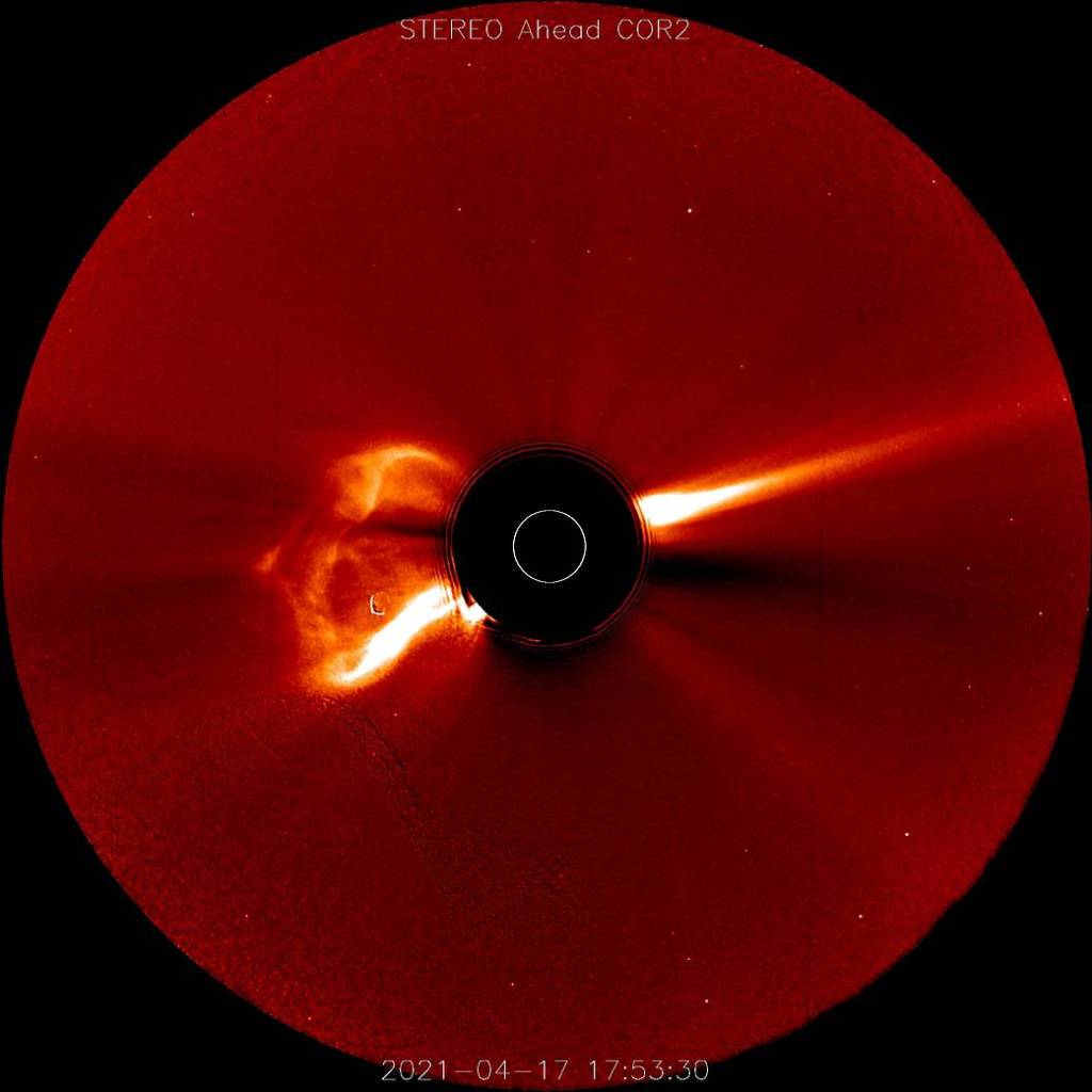 Mars-Directed CME Erupts from the Sun