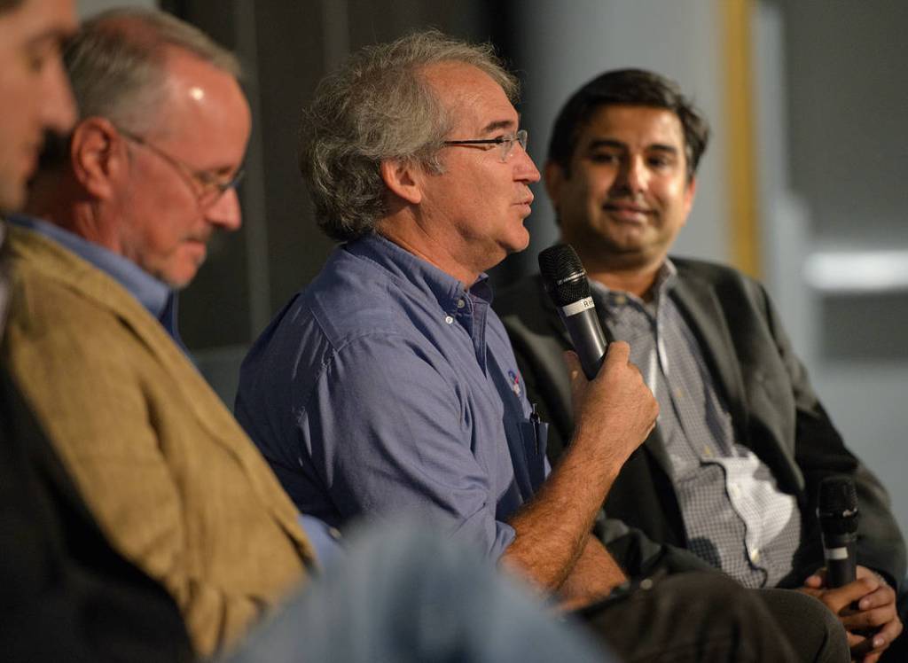 Dave Lavery Speaks During a Panel Discussion