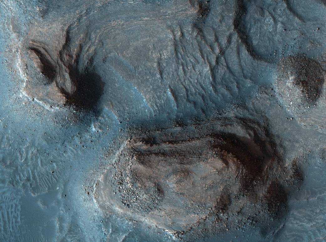 Rocky Mesas of Nilosyrtis Mensae, Mars