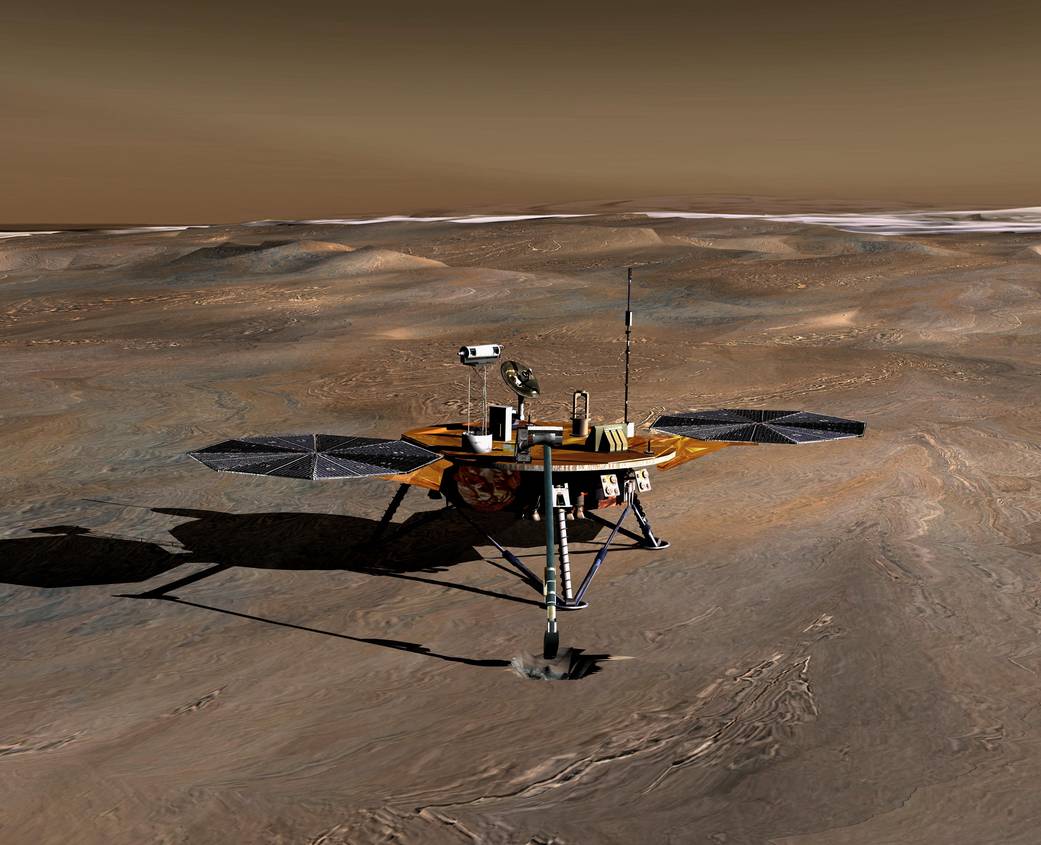 Phoenix on the Red Planet, Artist's Concept