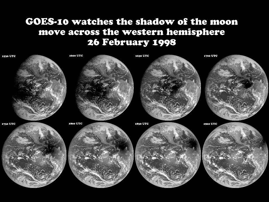 GOES-10 Captures Solar Eclipse Sequence