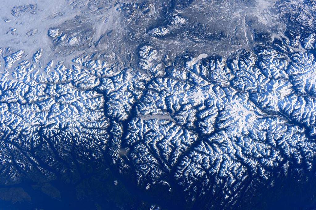 Space Station Flyover of British Columbia’s Coast Mountains