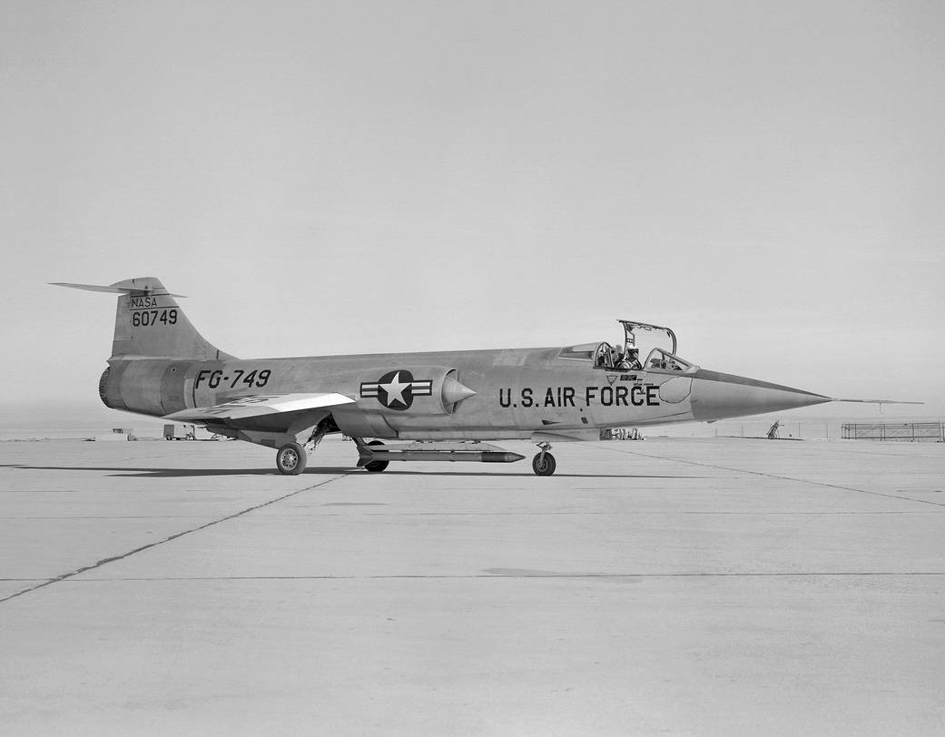 During inspection of Delamar Dry Lake, in preparation for an X-15 flight, Neil Armstrong had accident with F-104 #749.