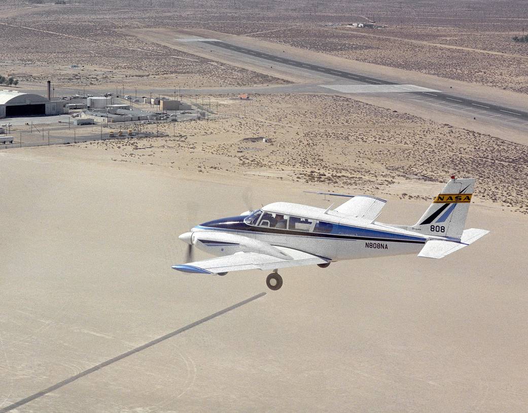 Fred Haise conducted tail flutter tests in a Piper PA-30 Twin Commanche. During the flight the horizontal tail surfaces fluttere