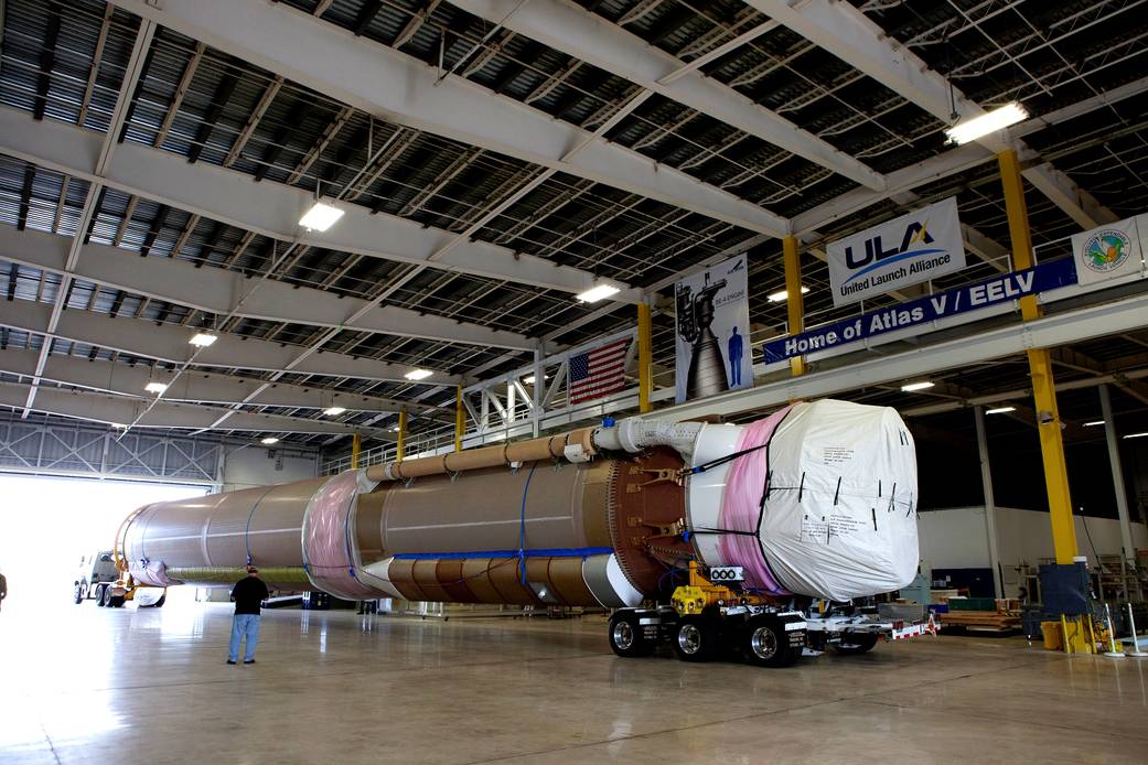 Atlas V Arrives at Spaceflight Operations Center