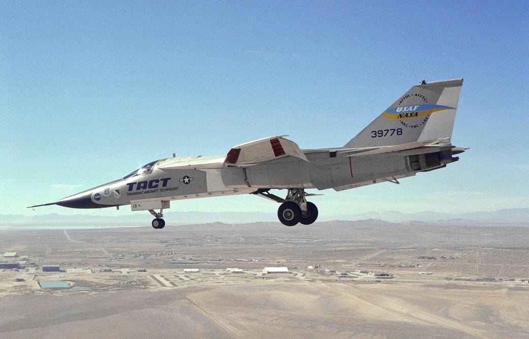 Einar K. Enevoldson and Maj. Stuart Boyd make the first NASA flight of the F-111A.