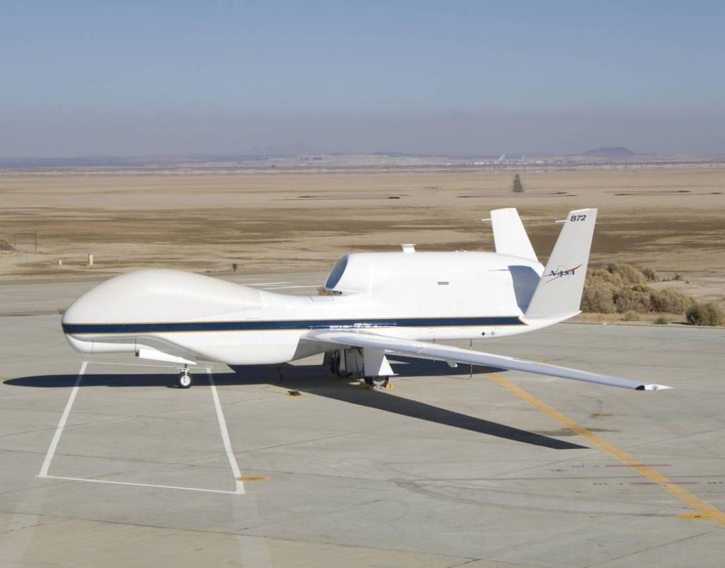 Side View of Newly Painted Global Hawk
