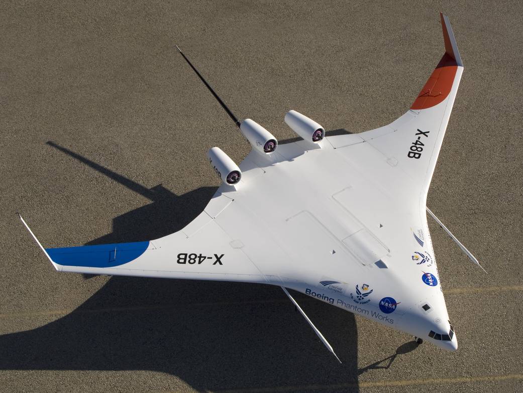 X-48B Shows Off its Spin Parachute Tail Stinger