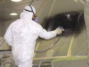 Crew Module Gets a Paint Job