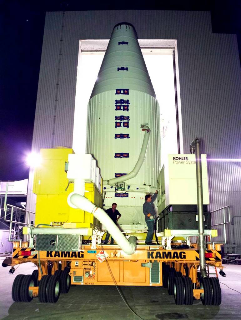 Cygnus Departs Payload Hazardous Servicing Facility