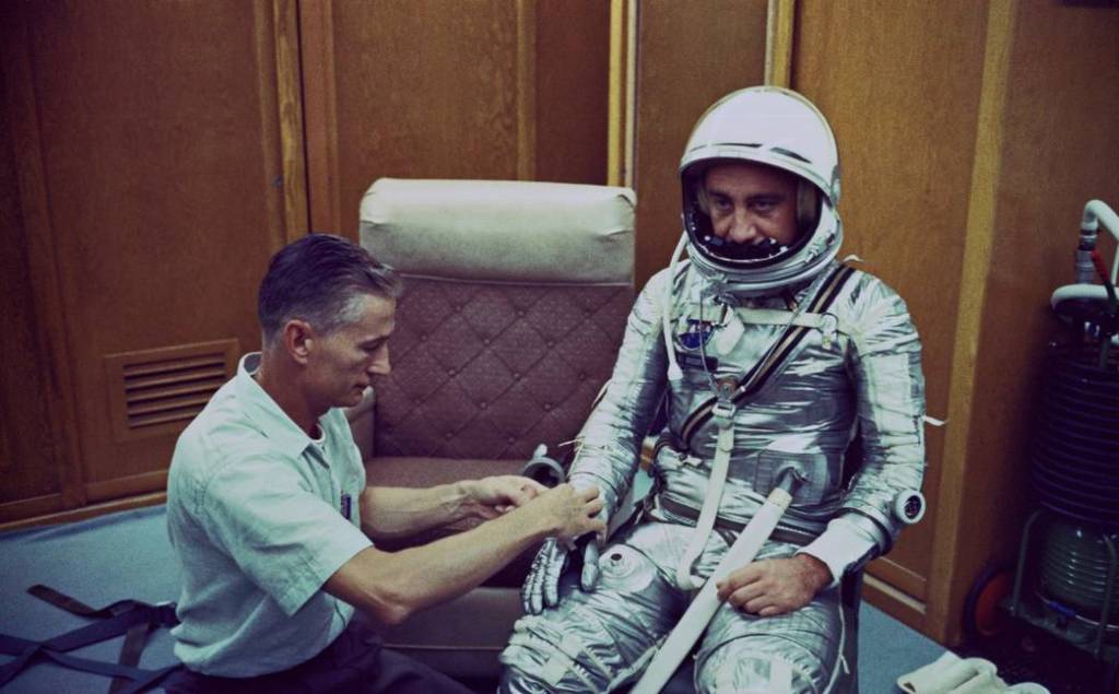 Gus Grissom Preparing for Mercury Redstone 4 Mission  – July 1961