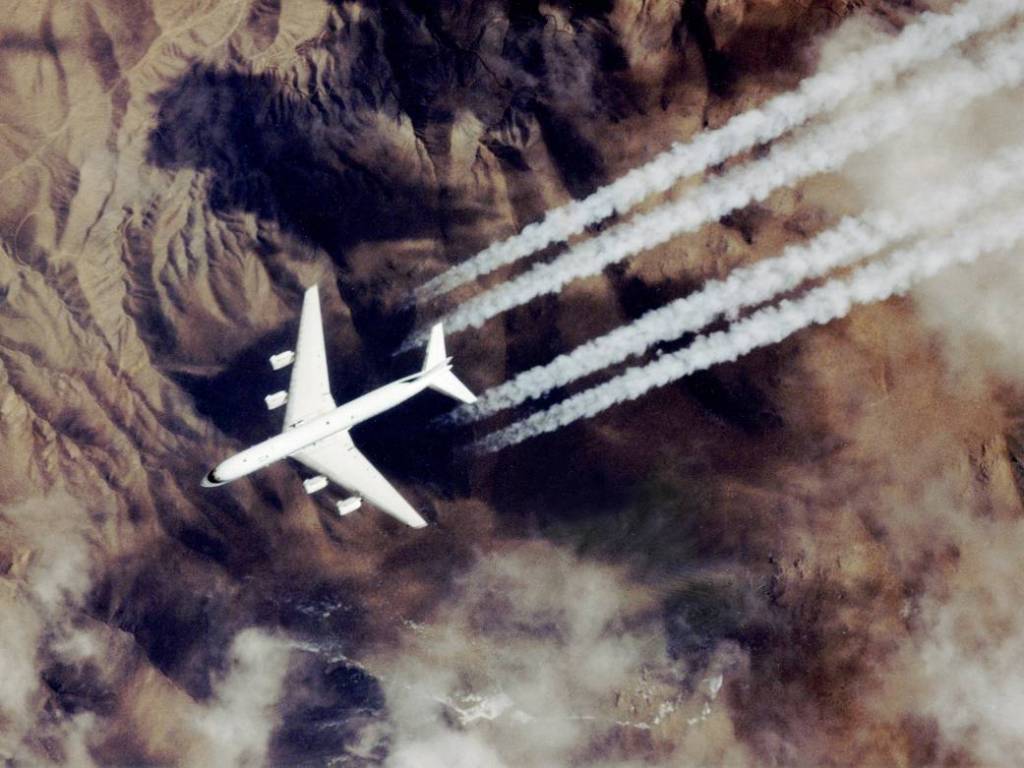 DC-8 on Research Mission