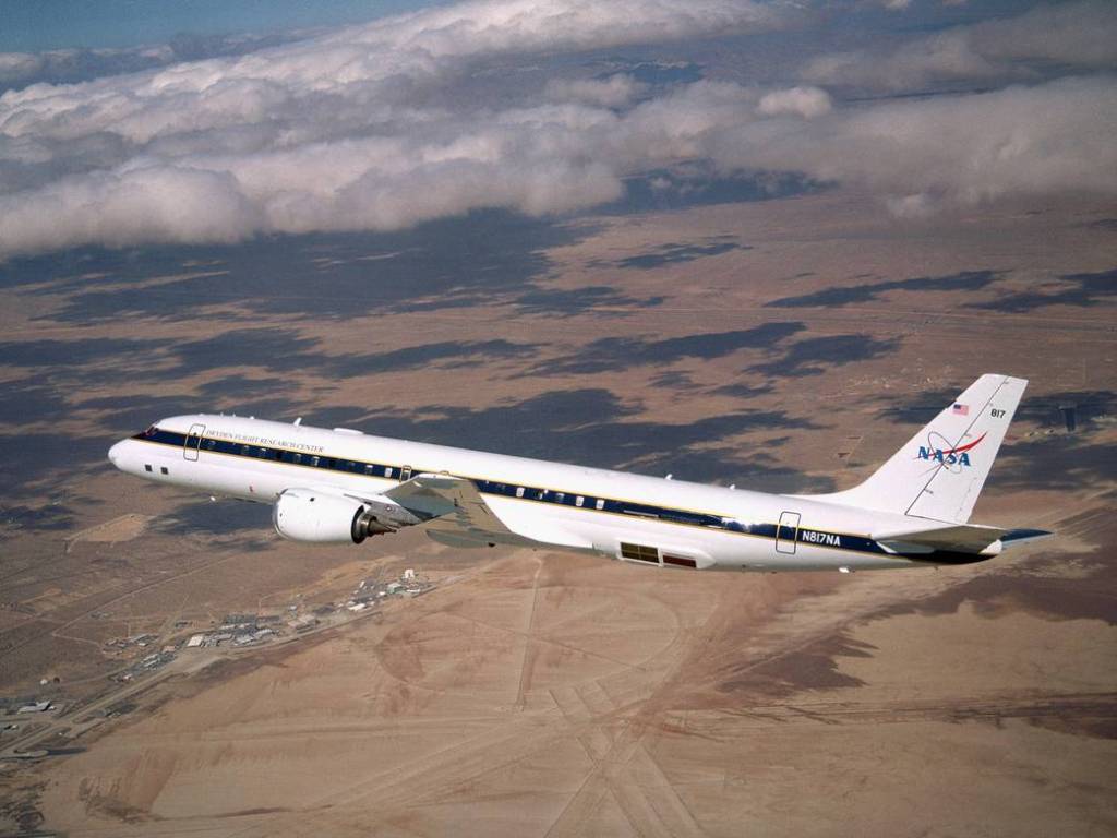 Side View of DC-8 with New Colors and Markings