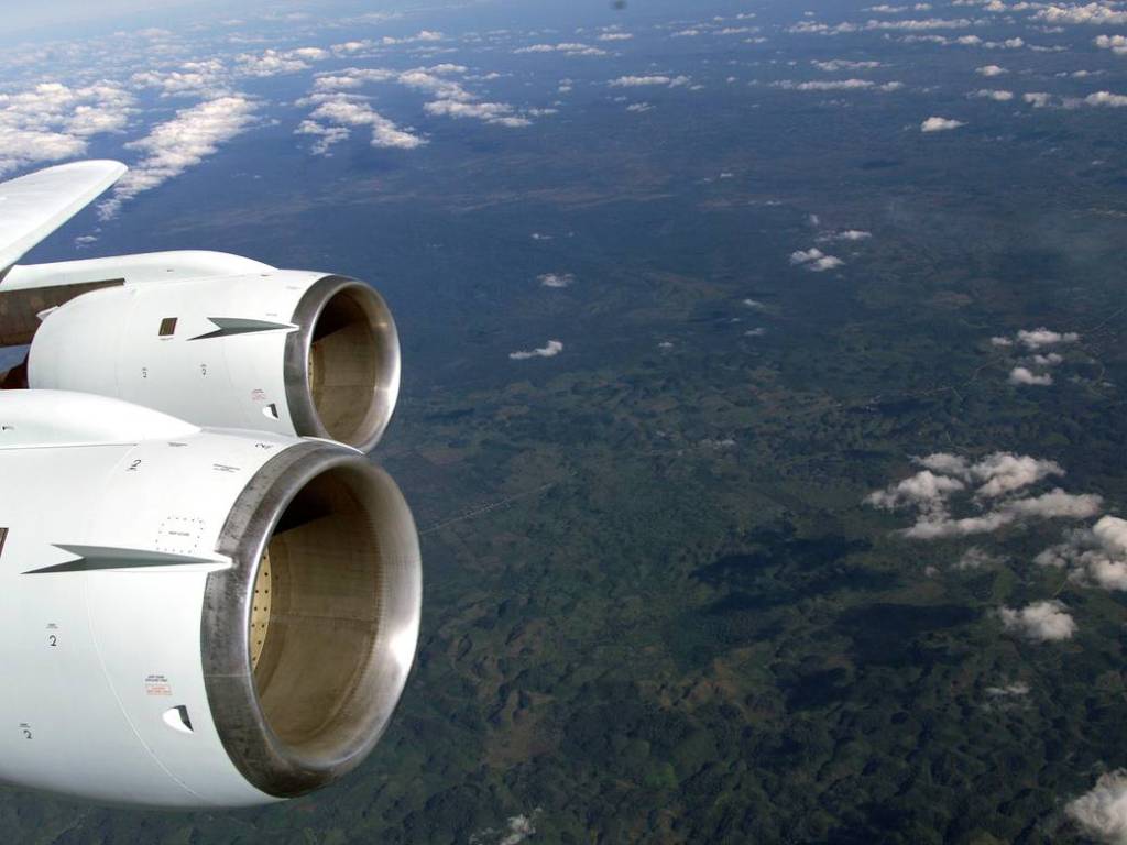 DC-8 Flies Research Line Over Honduras