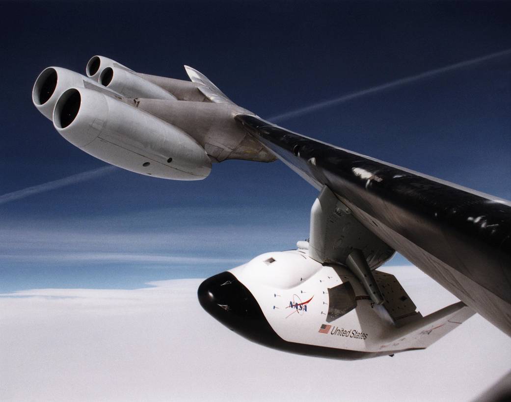 NASA's first X-38 Advanced Technology Demonstrator for a proposed Crew Return Vehicle from the International Space Station compl