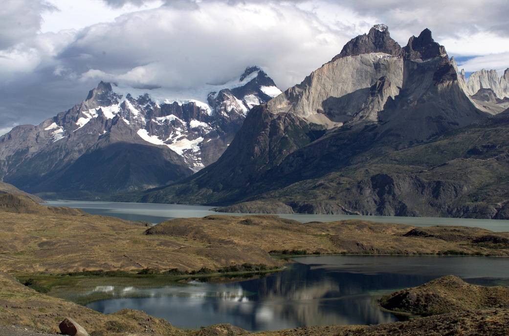 Cuernos del Paine Mountains in Torres del Paine National Park, Chile