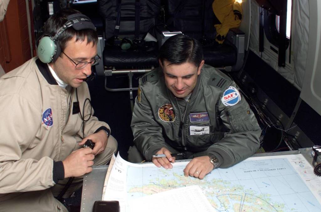 AirSAR Team Reviews Maps of Antarctica