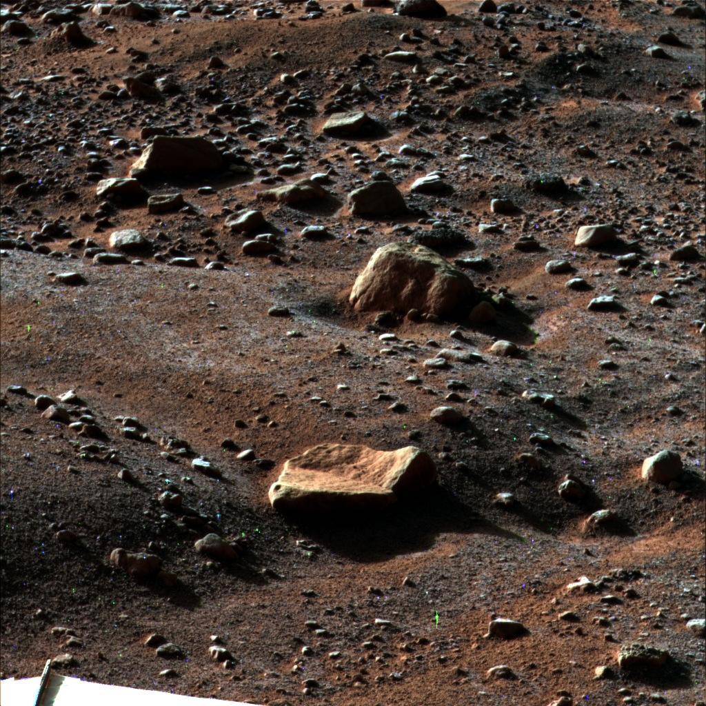 Morning Frost on the Surface of Mars