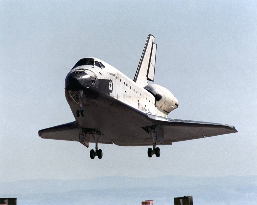 Space Shuttle Endeavour Lands at Edwards Air Force Base