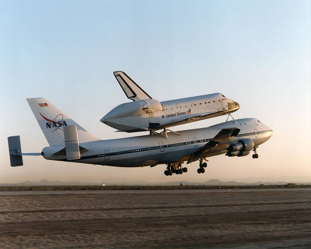 NASA's Boeing 747 SCA with Space Shuttle Endeavour