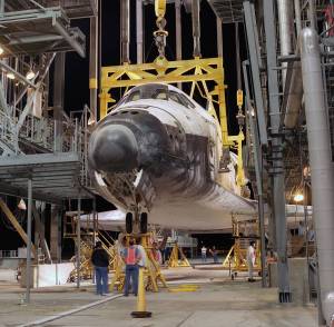 STS-114 Space Shuttle Discovery Receives Post-Flight Servicing