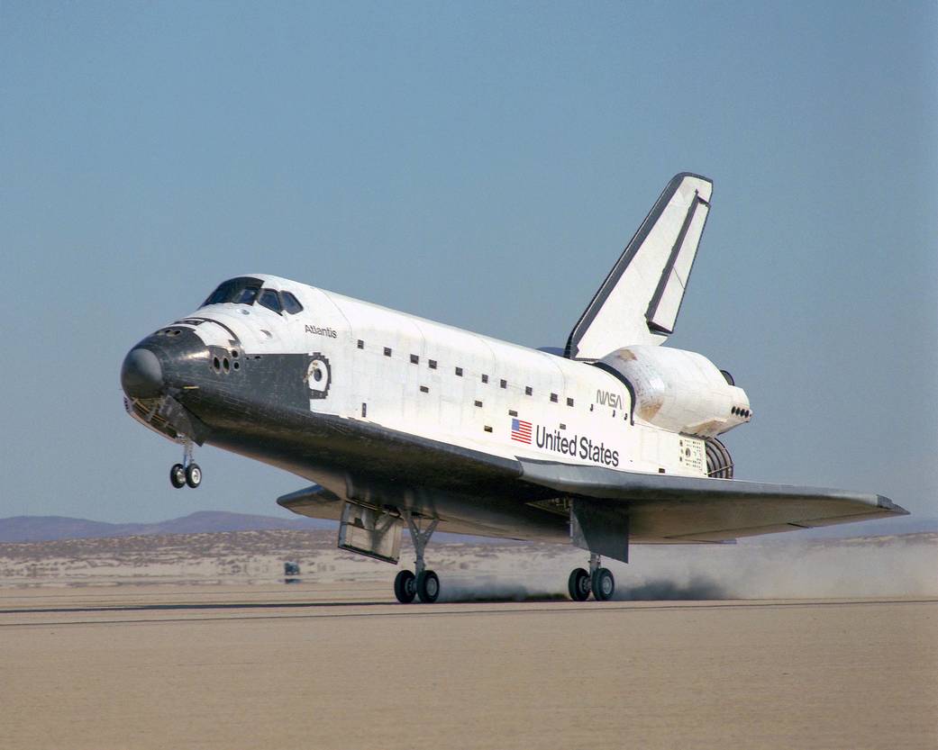 STS-61b Shuttle Atlantis Landing at Edwards