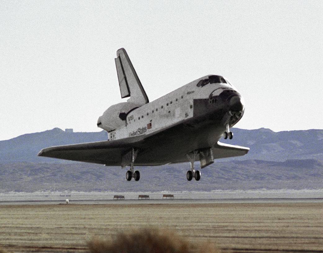 STS-66 Shuttle Atlantis Landing Approach