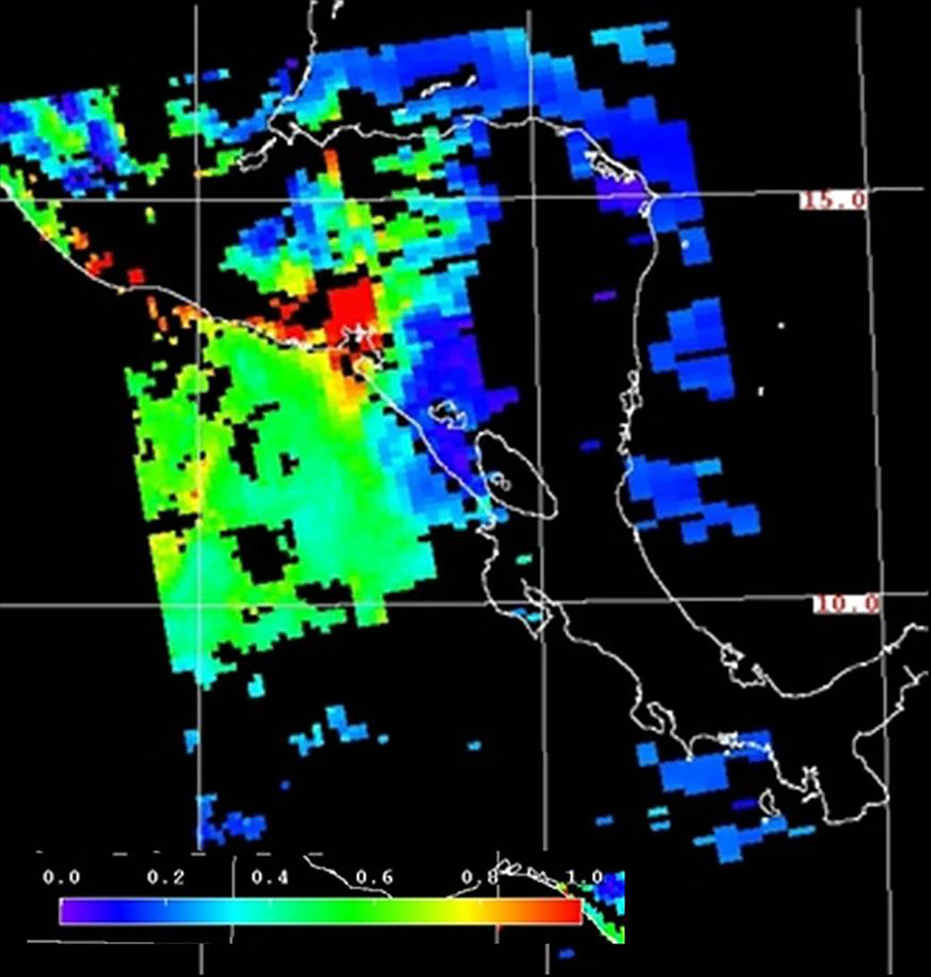 Aerosol Optical Depth (AOD) image