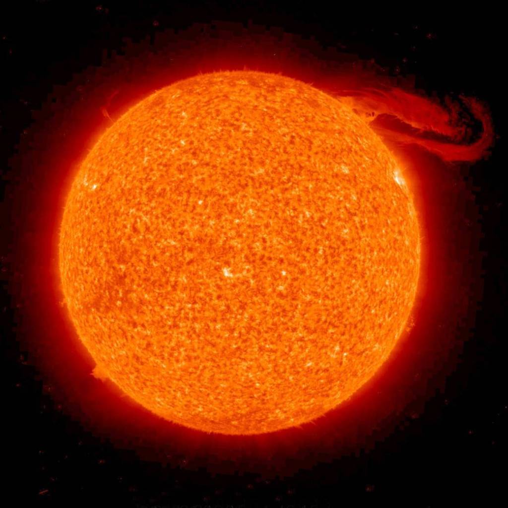Solar Prominence Unfurling