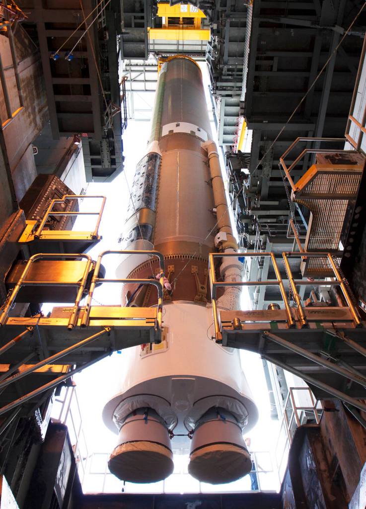 OSIRIS-REx Atlas V First Stage Positioned on Launch Pad