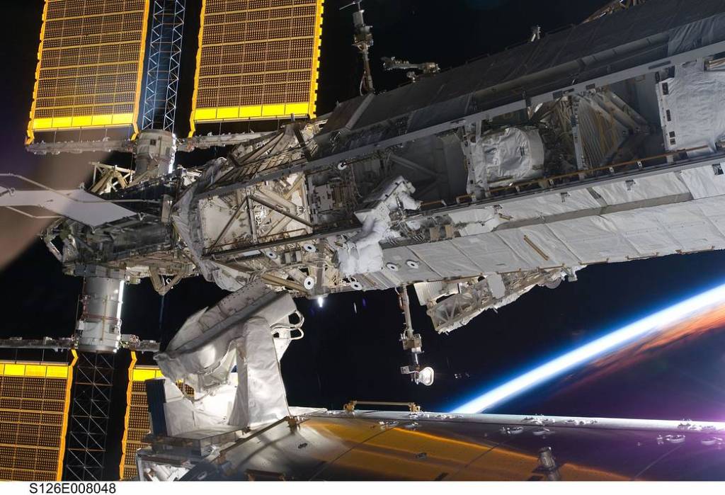 First STS-126 Spacewalk
