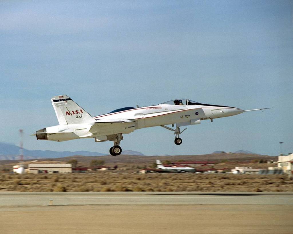 Liftoff on First Check-out Flight: F/A-18 AAW