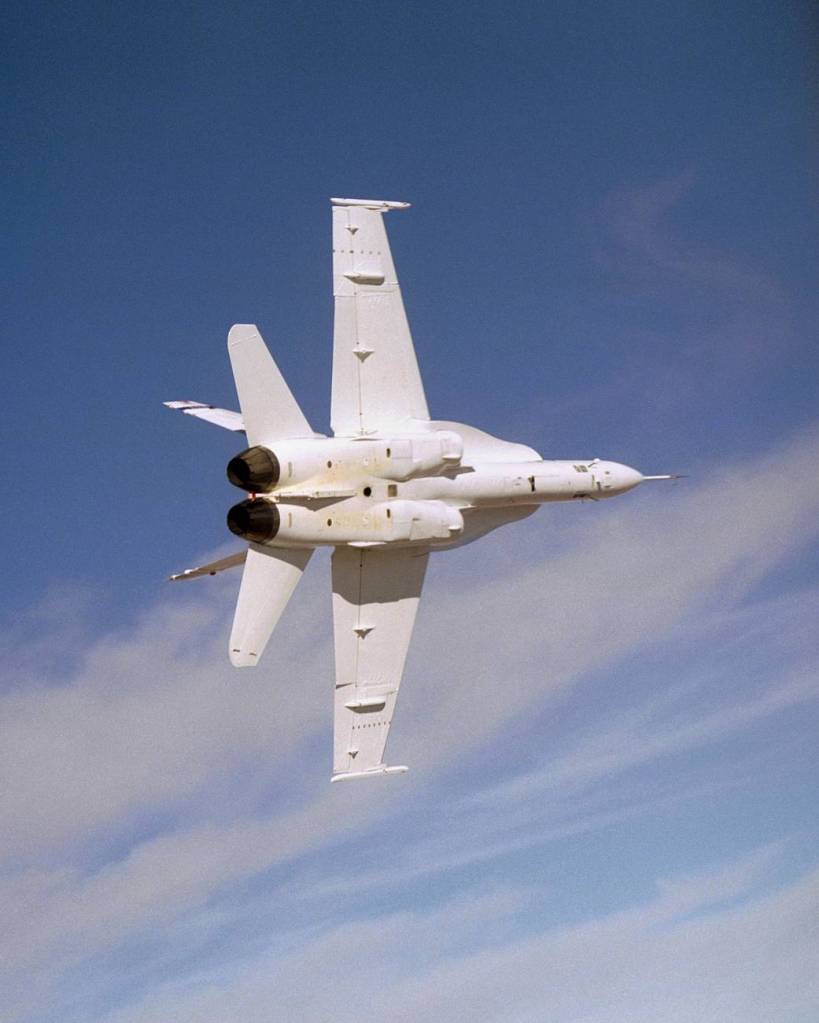 Hard Left: F/A-18 Active Aeroelastic Wing (AAW)