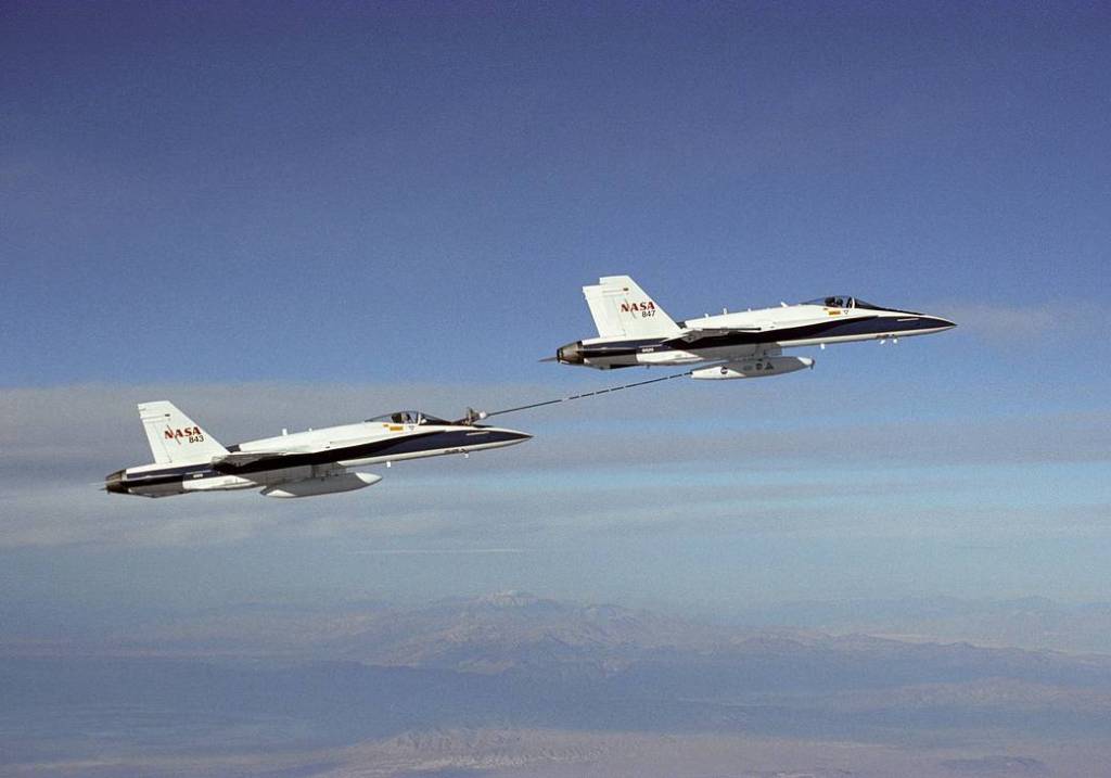 Free-Stream Hose and Drogue Dynamics of F/A-18s Assessed