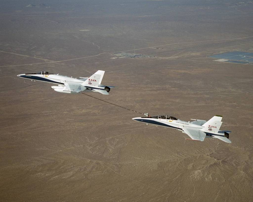 F/A-18s 847 and 845 Participate in AAR Flight