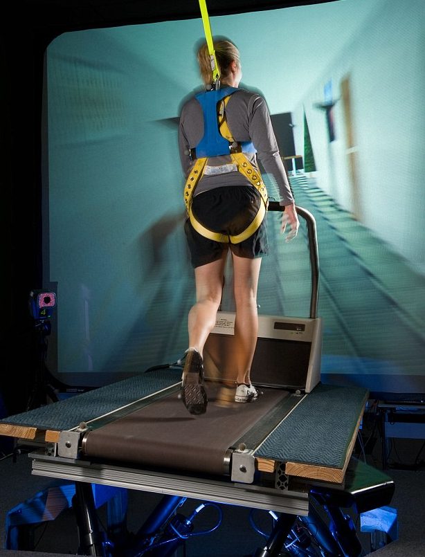 test subject on treadmill