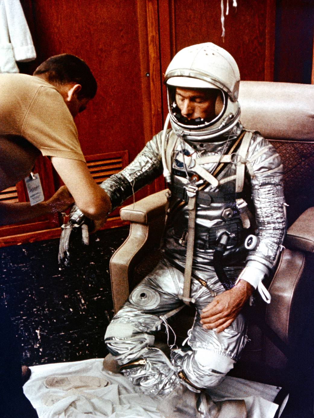 Scott Carpenter Suits Up